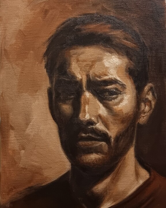 Oil portrait 0324-05 绘画, 12x9 in