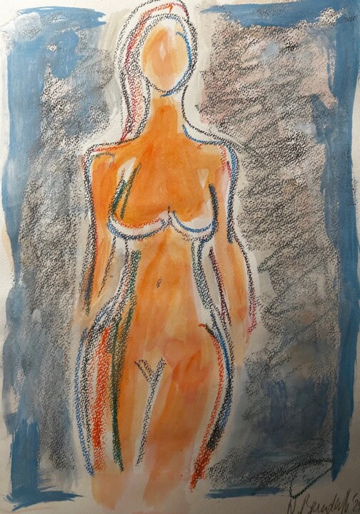 Nude No.2/ 2024 绘画, 16.5x11.6 in