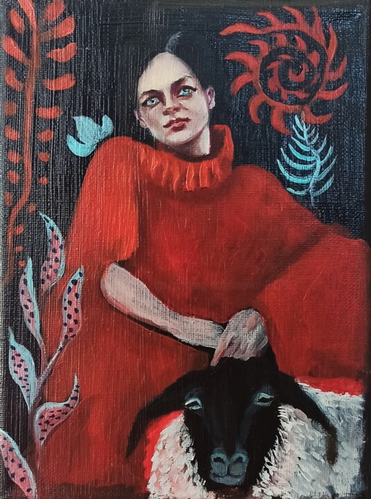 绘画,  9.5x7.1 in 