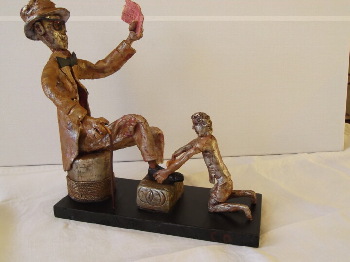 Le cireur de souliers 雕塑, 10.2x10.6 in
