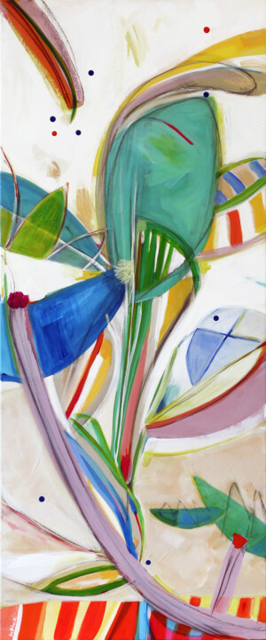 Peinture intitulée "Glitzy Gladys" par Kirsty Black, Œuvre d'art originale, Acrylique Monté sur Châssis en bois