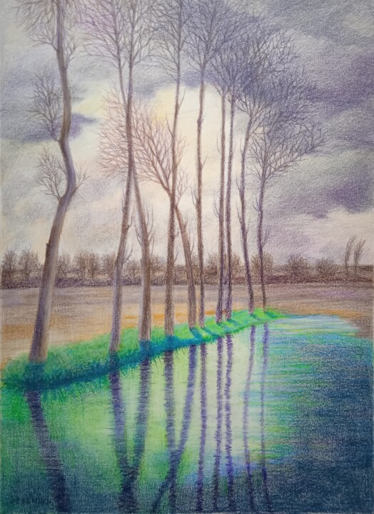 Après l'orage Disegno, 21,1x15,4 in