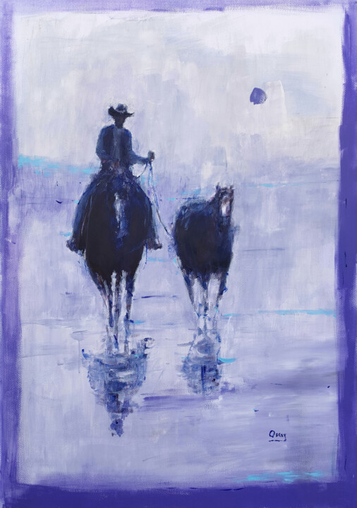 cowboy 6 绘画, 38.6x26.8 in