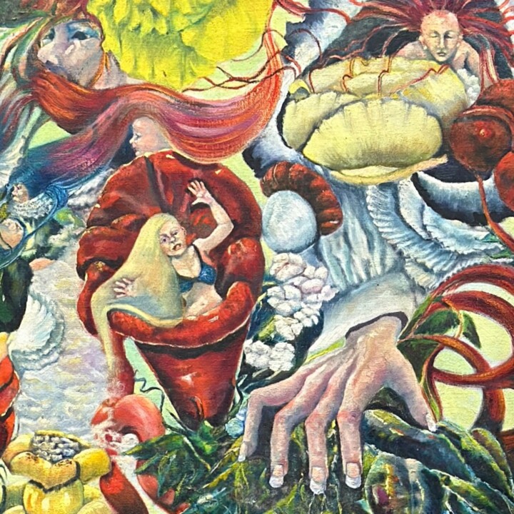 It's a Manic World 绘画, 36.6x35.6 in