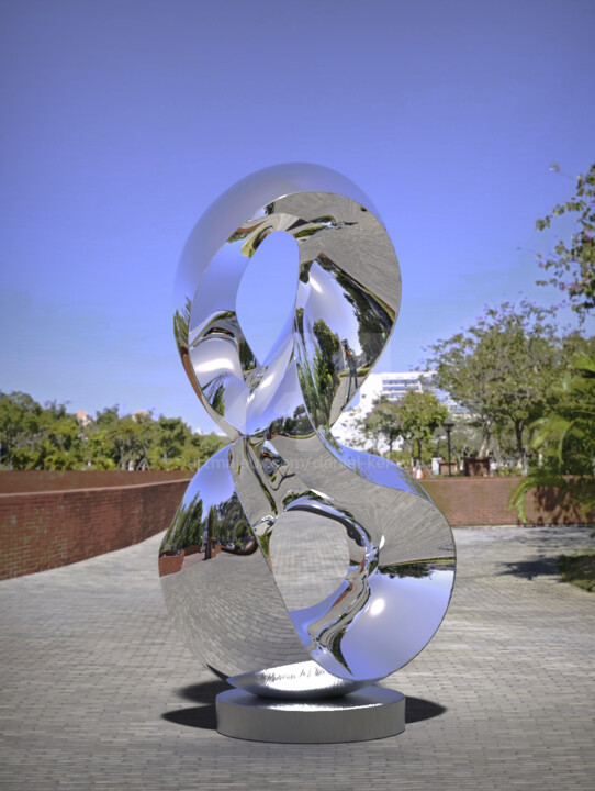 Resonant Forms#3 雕塑, 86.6x48 in