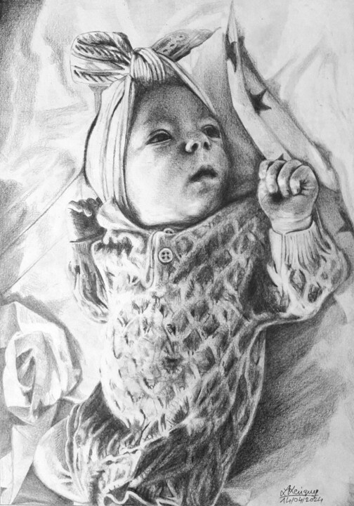 图画,  11.8x8.3 in 