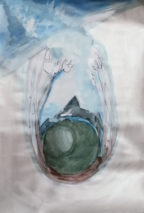 Inside Schilderij, 11,8x9,1 in