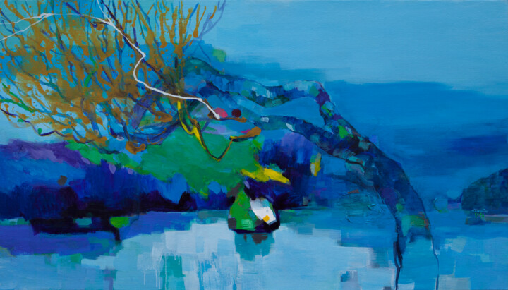 Ripe spring n0.02 绘画, 31.5x55.1 in