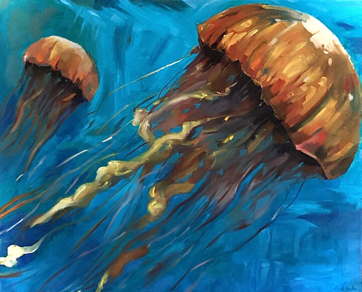 Voyage luminescent 绘画, 18.1x24 in