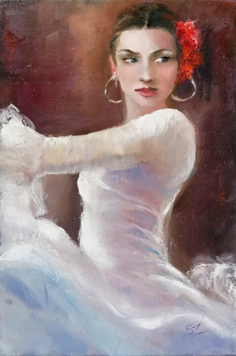 Flamenco dancer 244 绘画, 16x12 in
