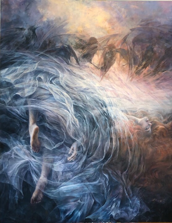 Weightlessness 绘画, 57.1x45.3 in