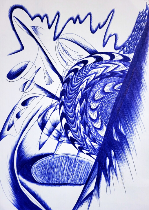 The Magnetism and the Horror of cleavage and death 图画, 11.7x8.3 in