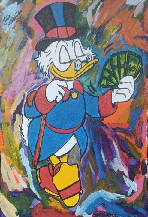 Scrooge MCDuck 绘画, 23.6x15.8 in