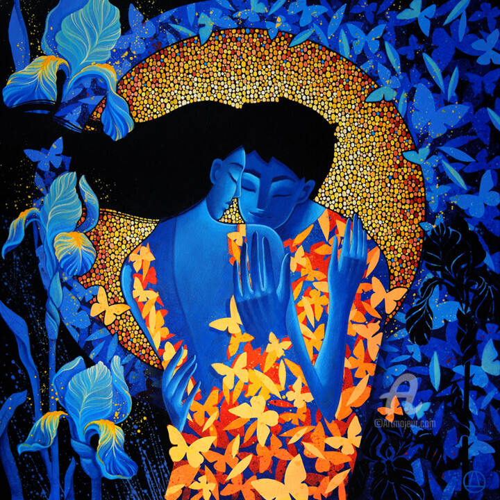 Metamorphosis 绘画, 27.6x27.6 in