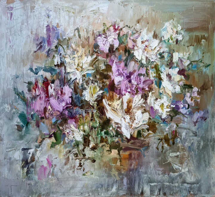 Peinture intitulée "Indian Summer" par Hennadii Penskyi, Œuvre d'art originale, Huile