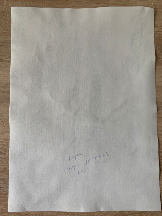 Rückseite der Arbeit