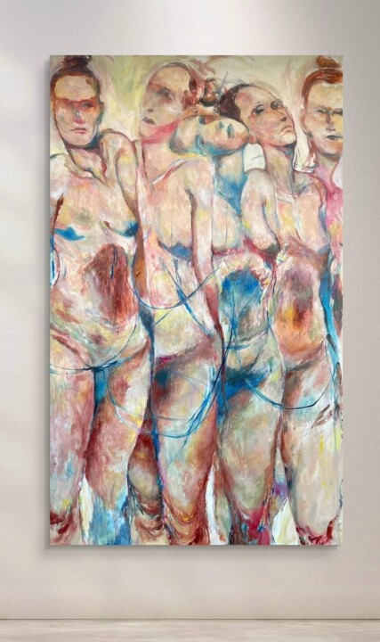 5 donne 绘画, 66.9x39.4 in