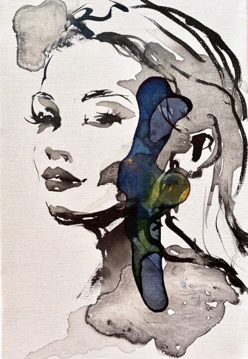 Femme #01 绘画, 15.8x11.8 in