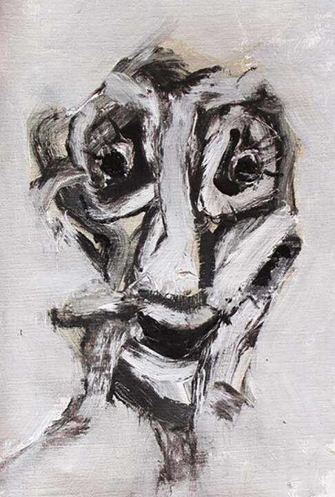 Un pianista. - A pianist. Картина, 15,8x11 in