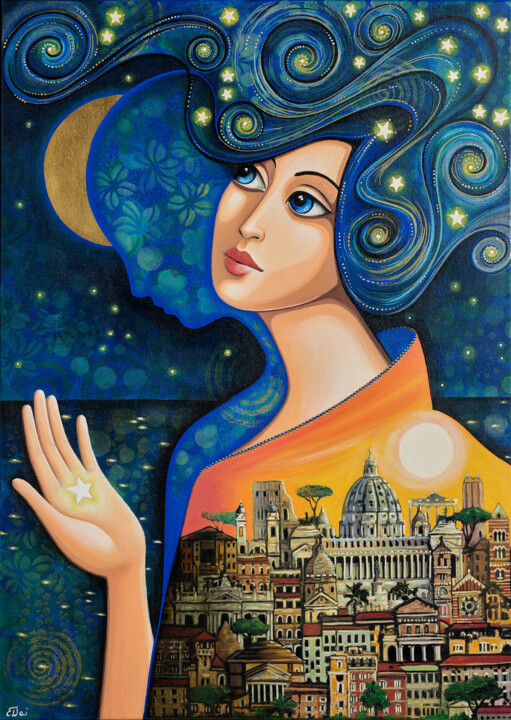 Roma 绘画, 27.6x19.7 in