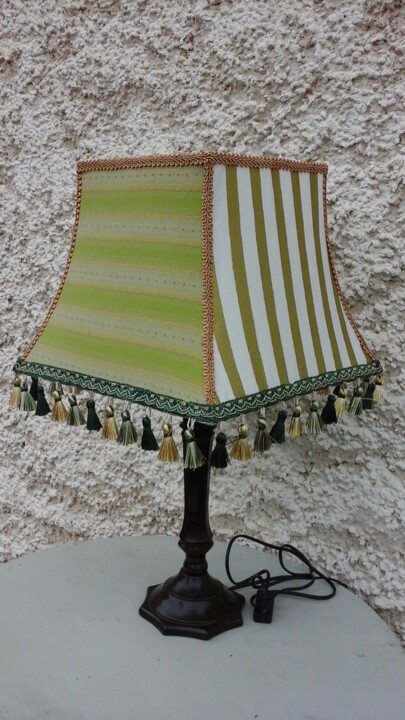 lampe vert vintage Design, 20.5x15.8 in