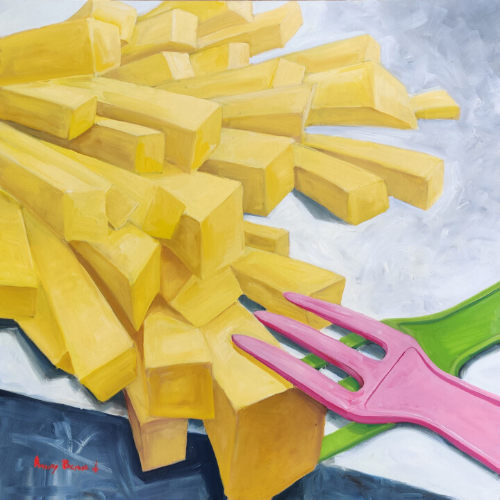 FRITES 绘画, 39.4x39.4 in