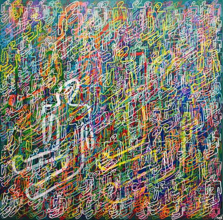 One direction- S Flying dead 绘画, 39.4x39.4 in