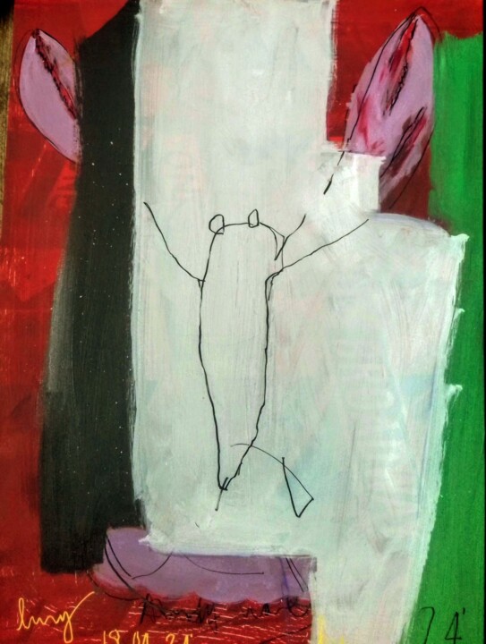 Lobster kill 3 绘画, 31.5x23.6 in