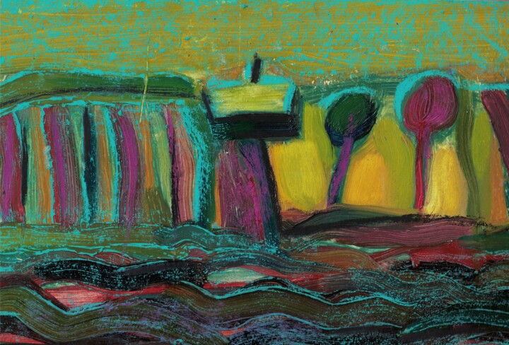 Harvest Year Schilderij, 8,7x12,4 in