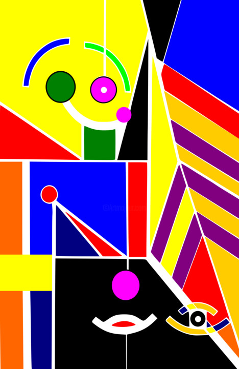 Digitale Kunst mit dem Titel "Kunstwerk Gemälde W…" von Antonia Stabaginski, Original-Kunstwerk, Digitale Malerei