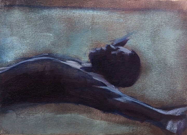 Surrender under the Stars 绘画, 7.9x10.2 in