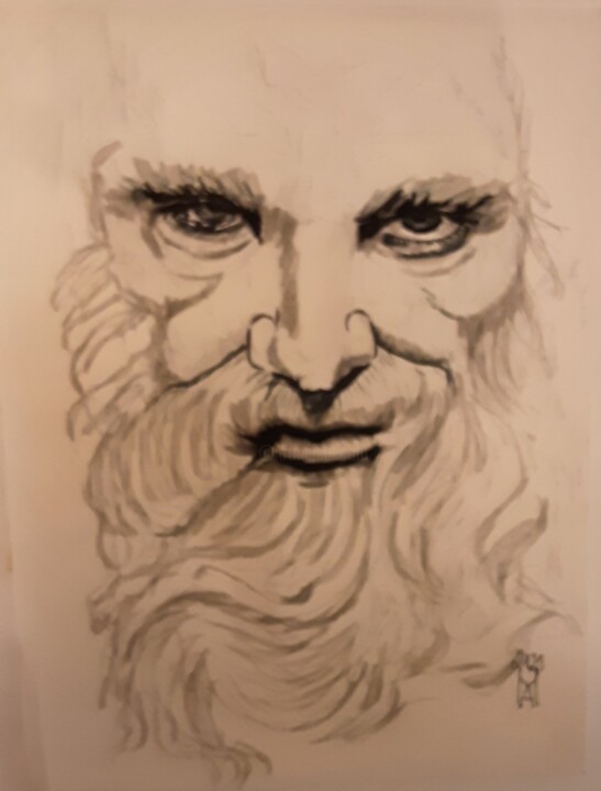 Leonardo da Vinci. 绘画, 15.8x11.8 in