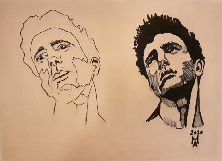 Tu vali il doppio. 绘画, 11.8x16.5 in