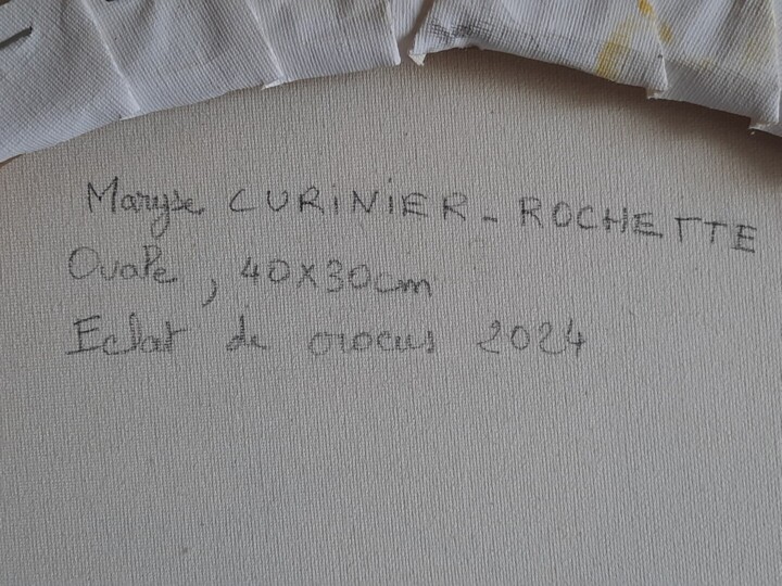 Arrière de l'œuvre