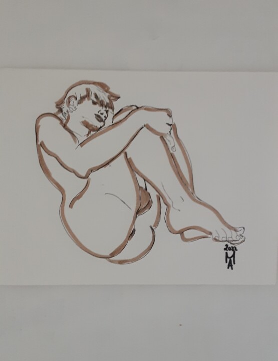 Inpaziente. 绘画, 11.8x15.8 in