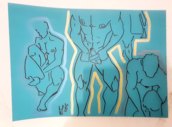 In palestra 绘画, 11.8x16.5 in