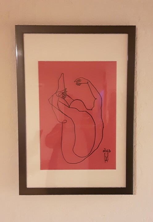 Akrobatik 绘画, 16.5x11.8 in