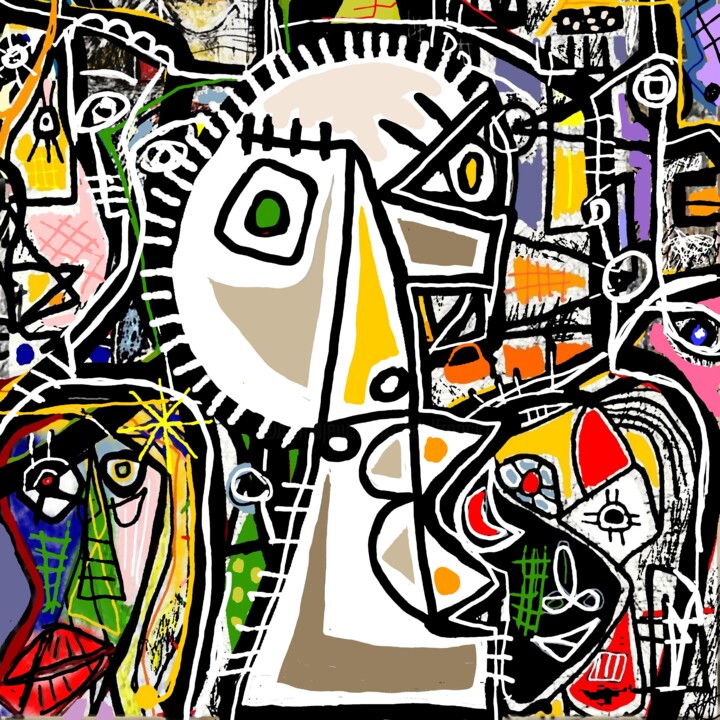 rétro de rétratos 4 数字艺术