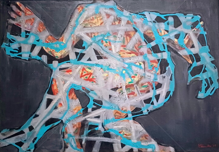 Figure-II 绘画, 27.6x39.4 in