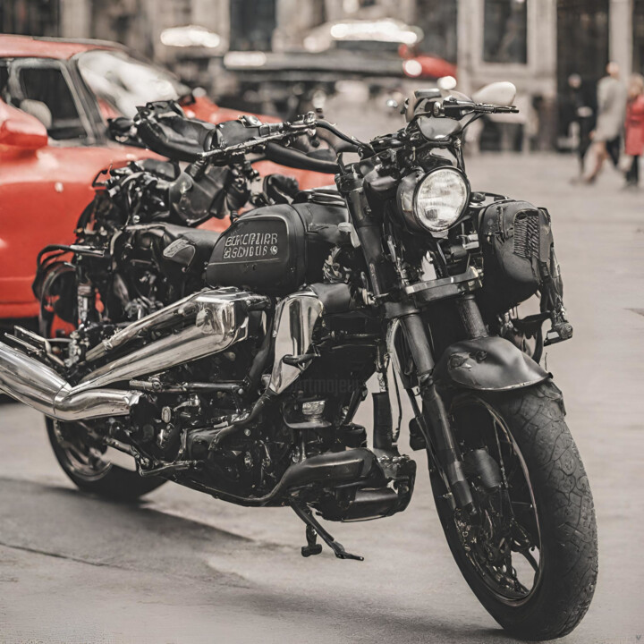 City motorcycle 数字艺术
