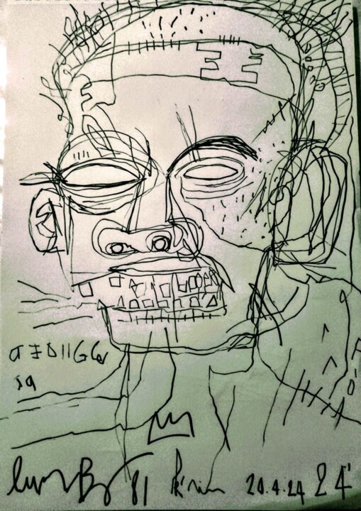 Myself 图画, 16.5x11.8 in