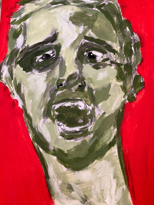 Der Schrei 绘画, 10.6x8.3 in