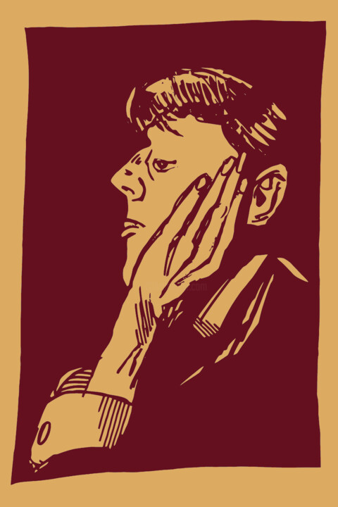 Audrey Beardsley 印花与版画, 7.7x5.1 in
