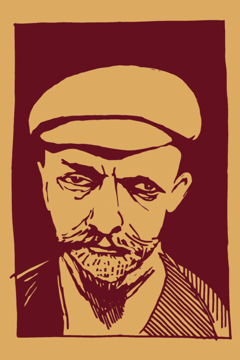 Félix Valloton 印花与版画, 7.7x5.1 in