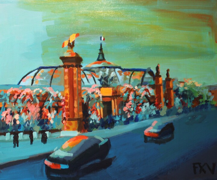 Grand Palais. Avril 2081. Картина, 18,1x21,7 in