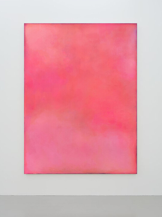 Peach Abstract Painting, Interpretation of Romantic Verses Tablo, 78,7x59,1 in