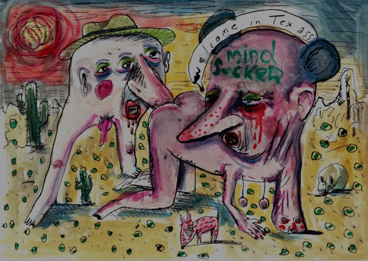 Texass Drawing, 8.3x11.7 in