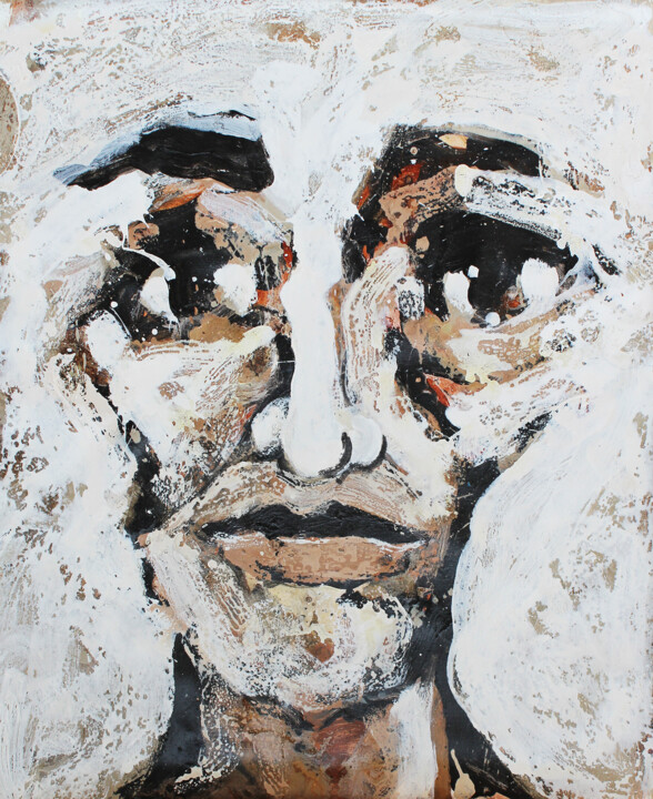 Campanero. - Church bell ringer. 绘画, 32.3x26.8 in