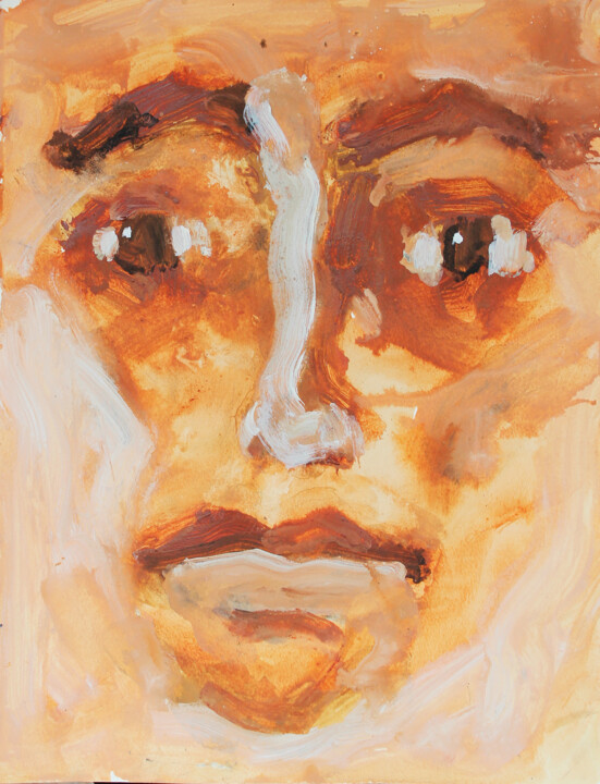 Contemplación. - Contemplation. 绘画, 25.6x19.7 in