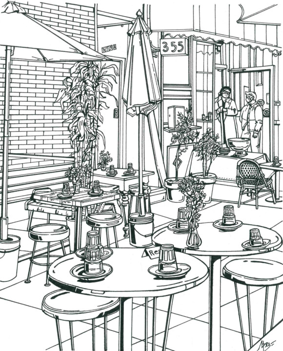 New York Cafe Disegno, 7,5x5,9 in